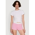 thumbnail image 1 of Womens Trendy Ribbed Knit Sleep Shorts, 1 of 4
