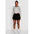 thumbnail image 1 of Womens Trendy Soft Knit Solid Pleated Skort, 1 of 5
