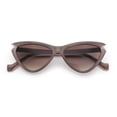 thumbnail image 1 of Womens Triangle Gothic Fashion Cat Eye Plastic Retro Sunglasses Beige - Brown, 1 of 8