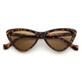 thumbnail image 1 of Womens Triangle Gothic Fashion Cat Eye Plastic Retro Sunglasses Tortoise - Brown, 1 of 8