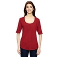 thumbnail image 1 of Womens Triblend Deep Scoop Half-Sleeve T-Shirt, 1 of 1