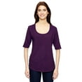 thumbnail image 1 of Womens Triblend Deep Scoop Half-Sleeve T-Shirt, 1 of 1