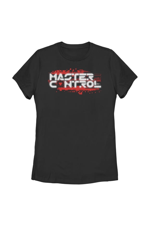Womens Tron: Ares Master Control Bright Glitching Logo T Shirt