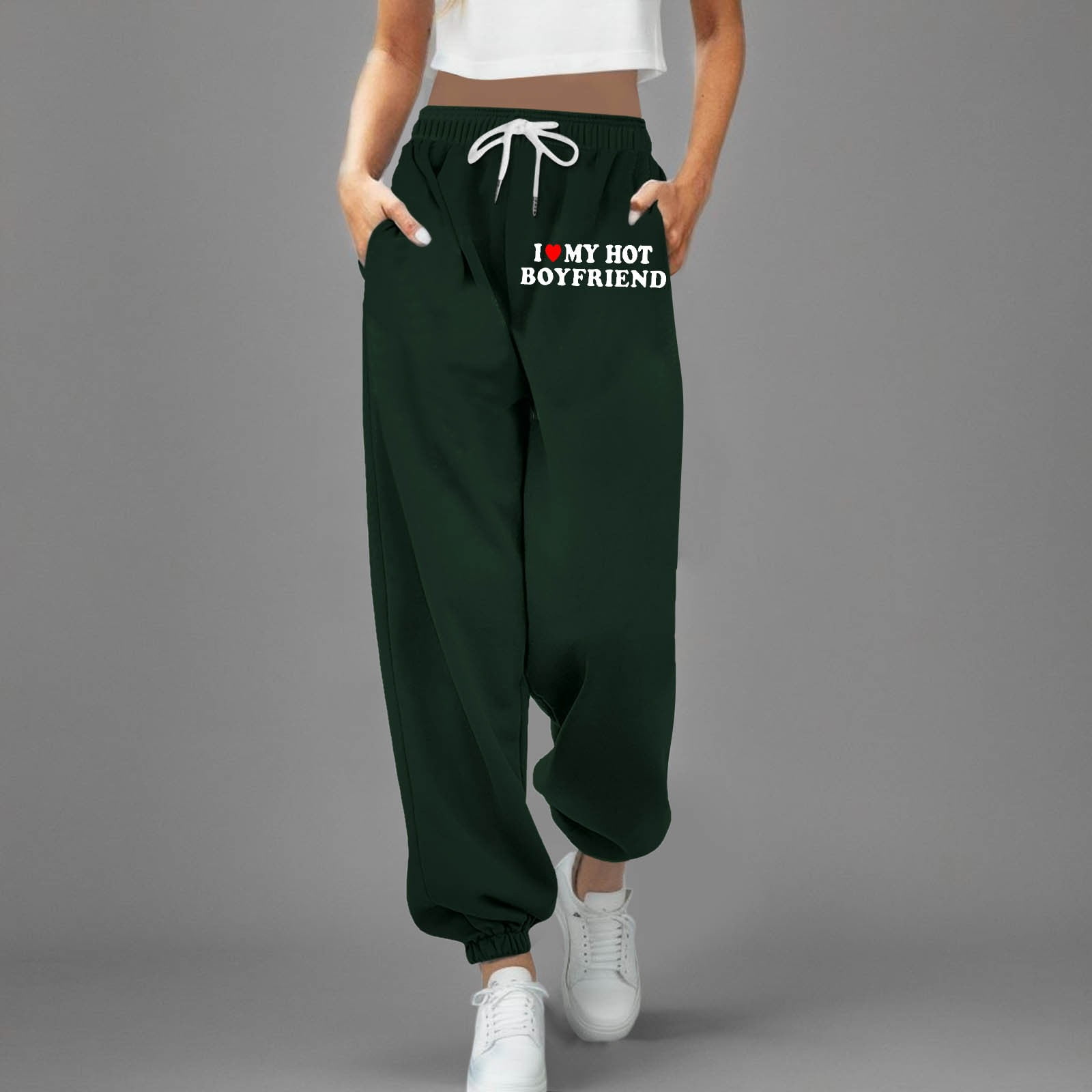 Womens Trousers Business Casual Outfits for Women Green Pants Women ...