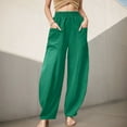 thumbnail image 1 of Womens Trousers Casual Pants for Women Green Pants Women Lightweight Summer Pants Women Wide Leg Pants for Women Fall Pants, 1 of 4