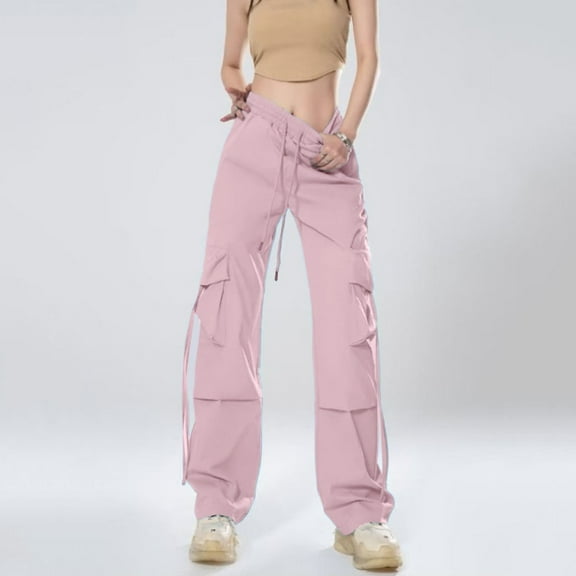 Womens Trousers Casual Womens Pants Red Pants Comfortable Pants for Women for Work Wide Leg Pants with Pockets Women's Fall Pants