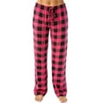 thumbnail image 1 of Womens Trousers Ladies Casual Plaid Printed Pajama Elastic Rope Pants For Women, 1 of 6