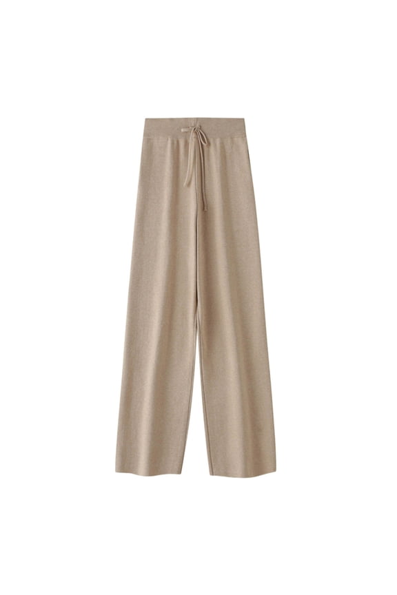 Womens Trousers Wide Leg Straight Leg Drapey Floor Sweeping Wool Pants