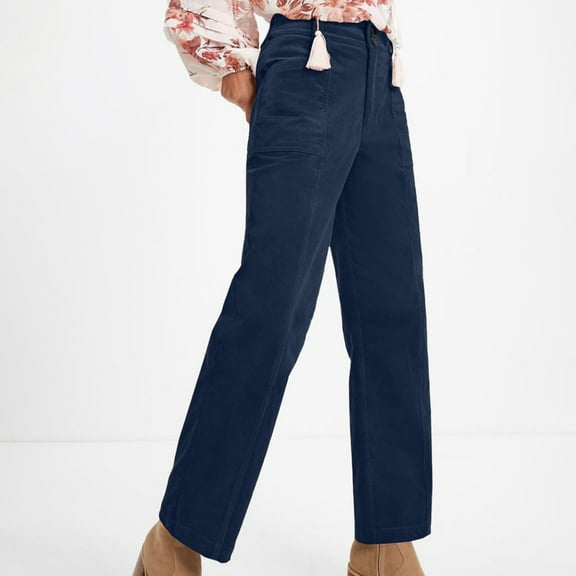 Womens Trousers Womens Pants Casual Navy Work Pants for Women Lightweight Pants Women High Waisted Pants With Pockets Womens Capris for Summer