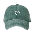 thumbnail image 1 of Womens Trucker Hat Stylish Unisex Baseball Cap with Heart Print Design for Sporty Casual Daily Wear in All Seasons, 1 of 3