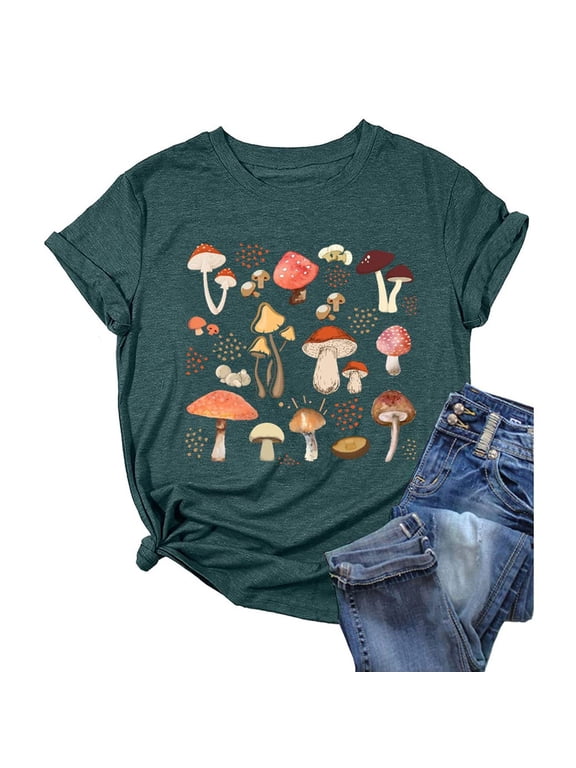 Womens Tshirt Vintage Graphic Tee Back To The Gypsy Rock Band Top Tees for Women Dark Green M