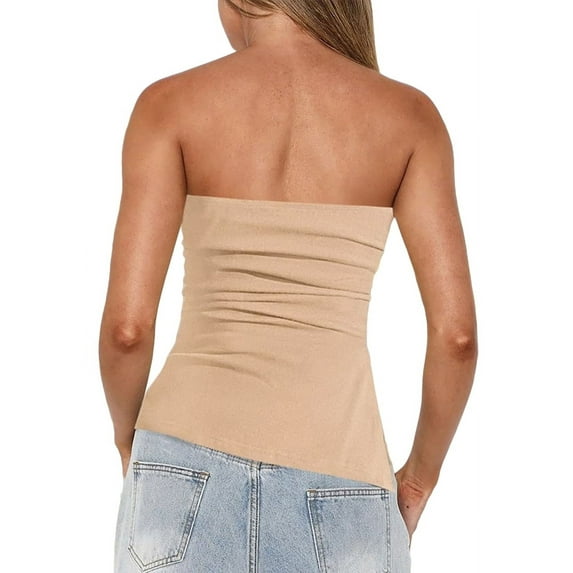Womens Tube Top Summer Strapless Tops S