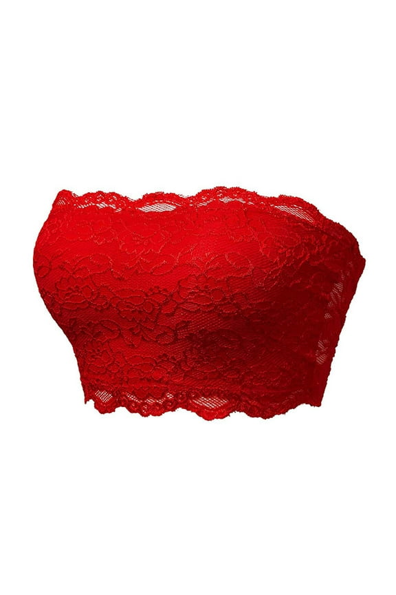 Womens Tube Tops Seamless Top Lace Beauty Back Chest Wrapping Underwear