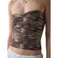 thumbnail image 1 of Womens Tube Tops Strapless Bandeau Tops Slim Fit Summer Going Out Tank Tops Snake Pattern XS, 1 of 8