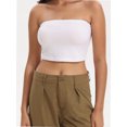 thumbnail image 1 of Womens Tube Tops Strapless Crop tops Basic Backless Sleeveless Bandeau Cute Summer Outfits Sexy Solid Tops, 1 of 6