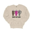 thumbnail image 1 of Womens Tumbler Sweatshirt Funny Crazy Cup Lady Crewneck Sweatshirt-Sand-medium, 1 of 1