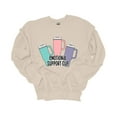 thumbnail image 1 of Womens Tumbler Sweatshirt Funny Emotional Support Cup Crewneck Sweatshirt-Sports Grey-xl, 1 of 1