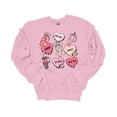 thumbnail image 1 of Womens Tumbler Sweatshirt Valentines Day Sweet Heart Cups Crewneck Sweatshirt-Light Pink-medium, 1 of 1