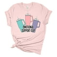 thumbnail image 1 of Womens Tumbler Tshirt Funny Emotional Support Cup Short Sleeve T-shirt-Soft Pink-medium, 1 of 1