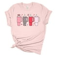 thumbnail image 1 of Womens Tumbler Tshirt Valentines Day Cup Colletion Short Sleeve T-shirt-Soft Pink-large, 1 of 1