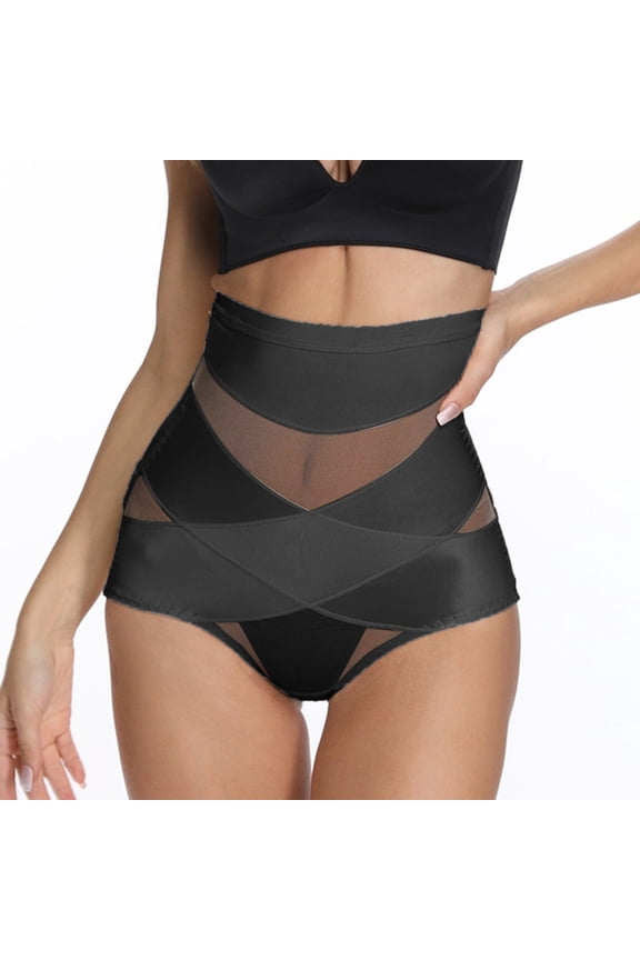 Womens' Tummy Control High Waist Trainer Body Shaper Ladies Body Shaper Abdominal Lifter Hip Shaper High Waist Stretch Slimming Body Corset Underpants BriefsBlack Bikini Underwear for Women
