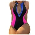 thumbnail image 1 of Womens Bathing Suit One Piece Bathing Suit for Women Women's Plunging V Neck Bathing Suit Sexy High Cut Swimsuits, 1 of 3