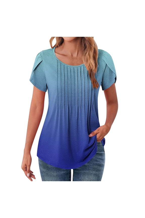 Womens Tunic Tops Dressy Casual Boho Tshirts Shirts Graphic Funny Plus Size Generic Blouses for Women