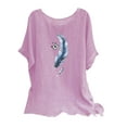 thumbnail image 1 of Womens Tunic Tops Dressy Casual Short Sleeve Womens Blouses for Work Professional Plus Size Plus Size Womens Shirts Long, 1 of 5