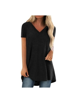 Womens Fall Tunics To Wear with Leggings V Neck Tunic Tops To  Wear with Leggings Oversized Button Down Shirts for Women Blouse Plus Size  Blouses for Women(Black,Small) : Clothing, Shoes 