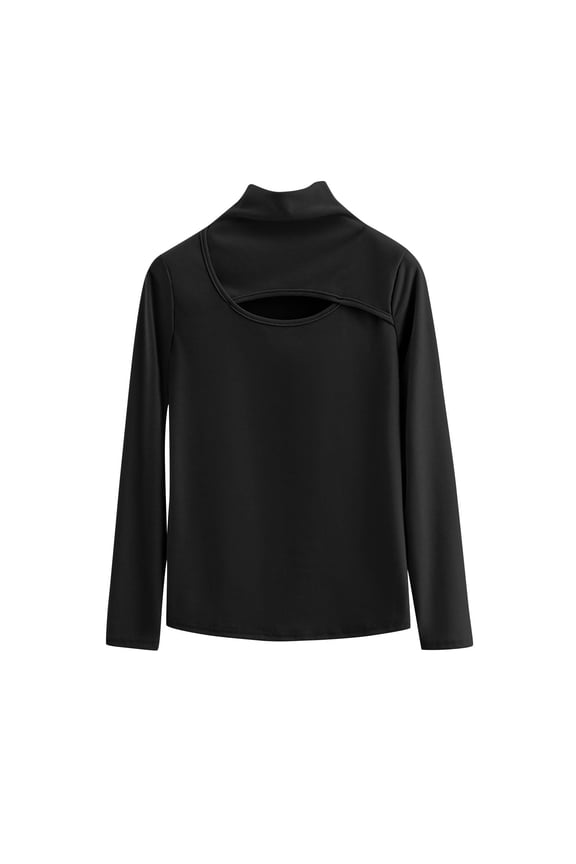 Womens Turtleneck T-Shirts 2026 Mock Neck Long Sleeve Underwear Fashion Slim Fit Base Layer Casual Pullover Tops
