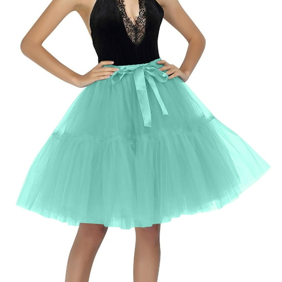 Womens Tutu Skirt Tulle Skirt Layered Tulle Ballet Tutu Skirt Prom Party Skirt Elastic Tulle Tutu Skirts Layered Tulle Petticoat Halloween Tutu Skirts Carnival Costumes for Women