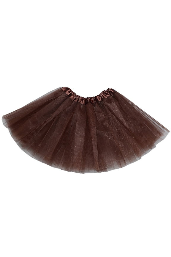 Womens Tutu Skirts 3 Layered Tulle, Dance Party Costumeï¼Carnival Christmas Coffee One Size