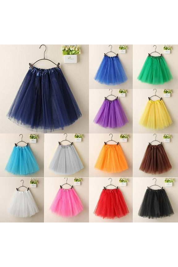 Womens Tutu Skirts Womens Pleated Gauze Short Skirt Adult Dancing Skirt qILAKOG Size Free
