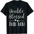 thumbnail image 1 of Womens Twin Mama Twin Mom to Be Pregnancy Announcement T-Shirt, 1 of 4