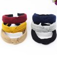 thumbnail image 1 of Womens Twist Headwrap with Bow and Cross Over Design Stretchable Multi Style Hair Band, 1 of 3