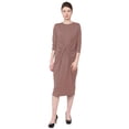 thumbnail image 1 of Womens Twisted Drape Front Comfy Dress, 1 of 5