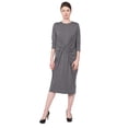 thumbnail image 1 of Womens Twisted Drape Front Comfy Dress, 1 of 5
