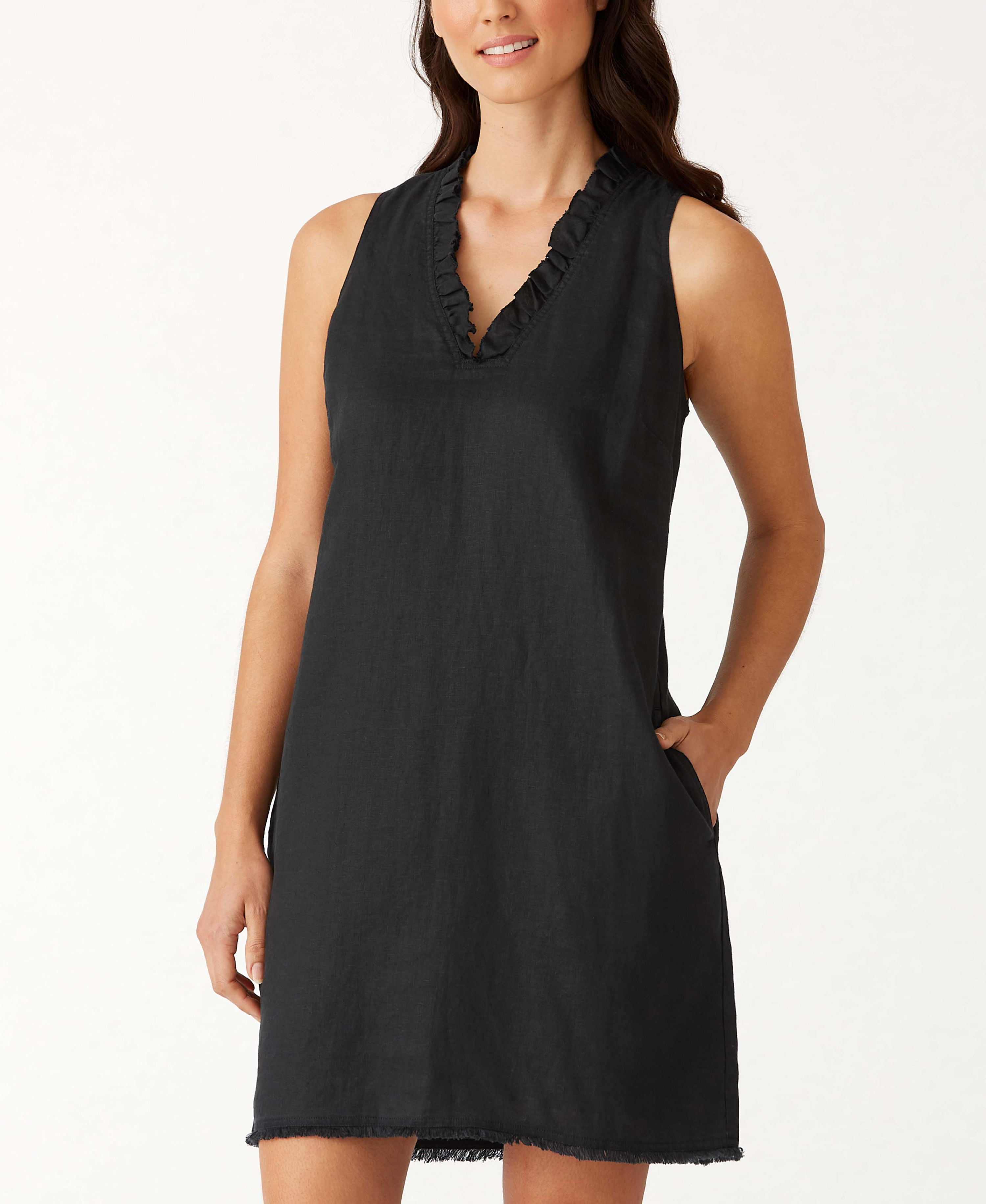 tommy bahama two palms ruffle linen shift dress Two Palms Perfectly Paradise Linen Shift Dress