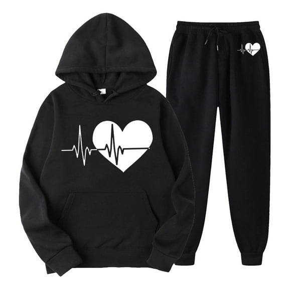 Womens Two Piece Outfits Sets Hoodie Sweatshirt And Long Sweatpants Jogger Workout Set Fall Tracksuit Sweatsuits Pant Suit Women Dressy Petite Women Trousers Suits Womens Business Attire Suits Juniors