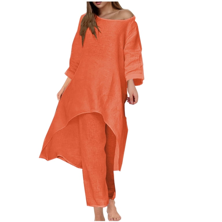 two piece cotton dress Women's Cute Two-Piece Sets