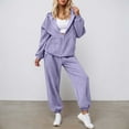 thumbnail image 1 of Womens Two Piece Sets Fall - Long Sleeve Hoodie With Jogger Pants Set Matching Sets Women Clothing Outfit Sets for Women, 1 of 3