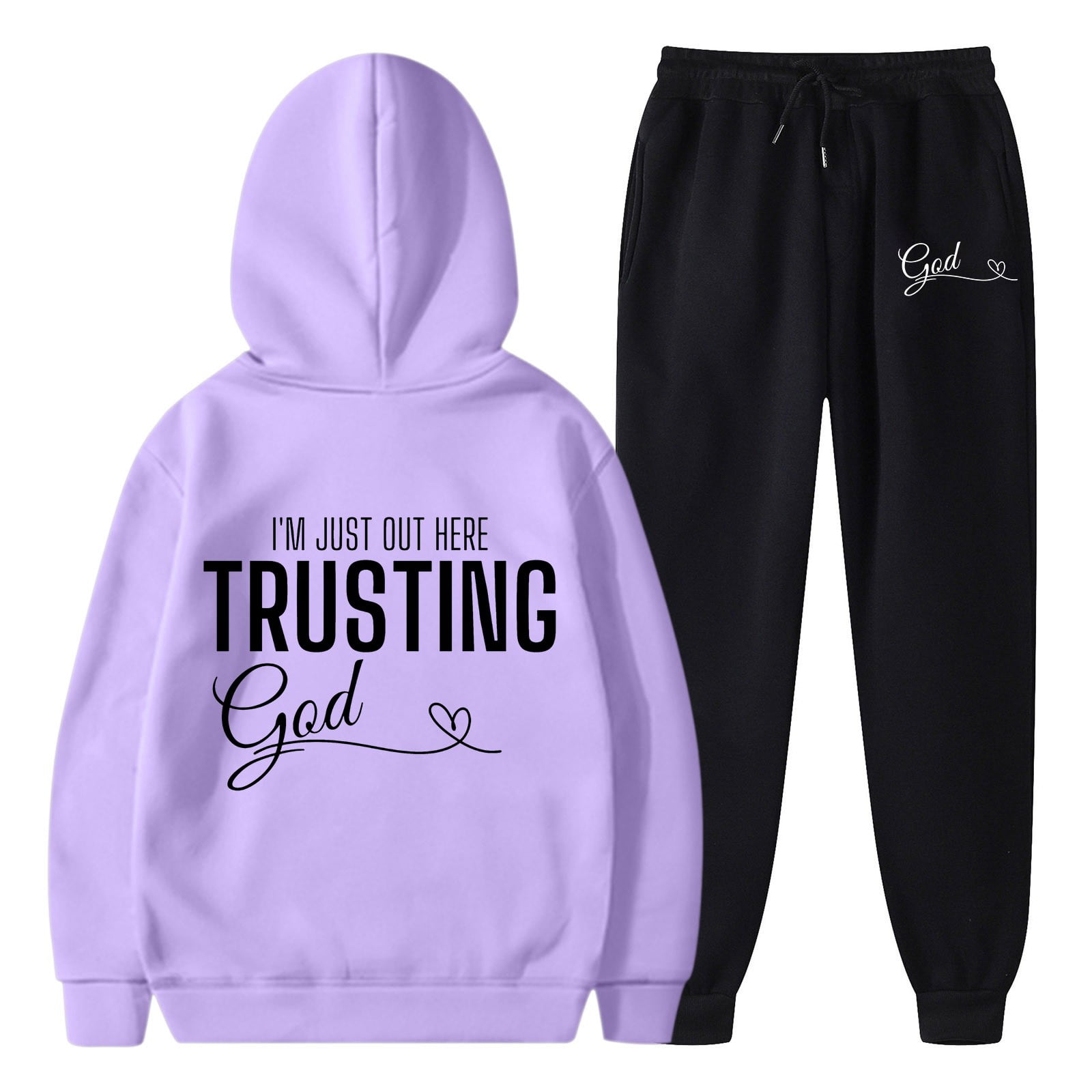 Collared Sweatshirt and High Waist Pants Active Set