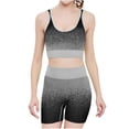 thumbnail image 1 of Womens Two Piece Sets Summer Spring Outfits Yoga Outdoor Sports Bra Sleeveless Tops Sports Bra And Shorts Set, 1 of 5