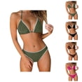 thumbnail image 1 of Womens Two Piece Swimsuits Neck Backless Bikini Floral Monokini Bathing Suit for Women Two Piece, 1 of 5