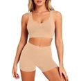 thumbnail image 1 of Womens Two Piece Workout Sets Sports Bra High Waisted Biker Shorts Gym Set Outfits, 1 of 9