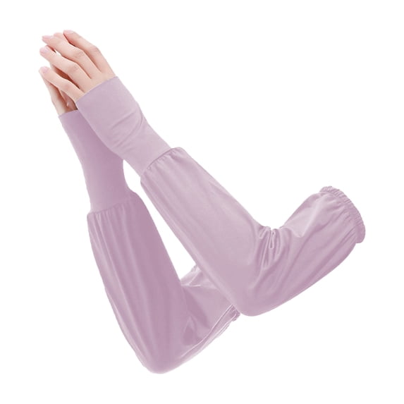 VONCOS Womens UPF 50+ Cooling Arm Sleeves Loose Fit Breathable Sun Protection for Driving Running Hiking Purple