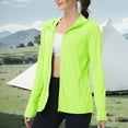 thumbnail image 1 of Womens UPF 50+ Long Sleeve Hoodie Jackets Lightweight UV Protection Sun Shirts Workout Athletic Hiking Running Tops, 1 of 6