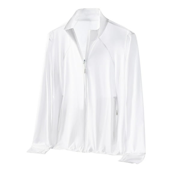 Womens UPF 50+ Sun Shirts Fashion Zip Up Quick Dry Long Sleeve Workout Tops Lightweight Breathable Running Pullover