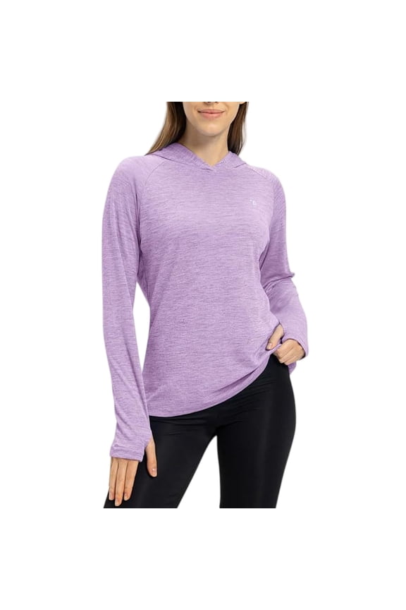 Womens UPF Sun Protection Hoodie Shirt Long Sleeve Fishing Hiking Outdoor UV Shirt Lightweight Breathable Loose Fit Cycling Sun Clothing Wrinkle Resistant Windproof Skin Friendly Coat