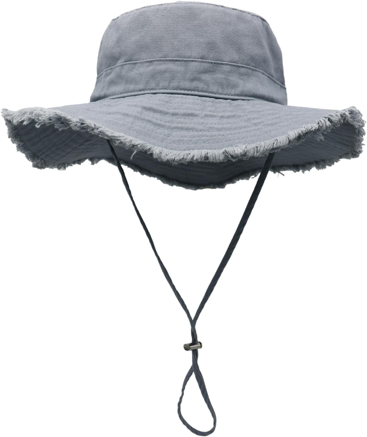 Womens UPF50+ Cotton Wide Brim Sun Hat with Strap Ladies  display picture 2